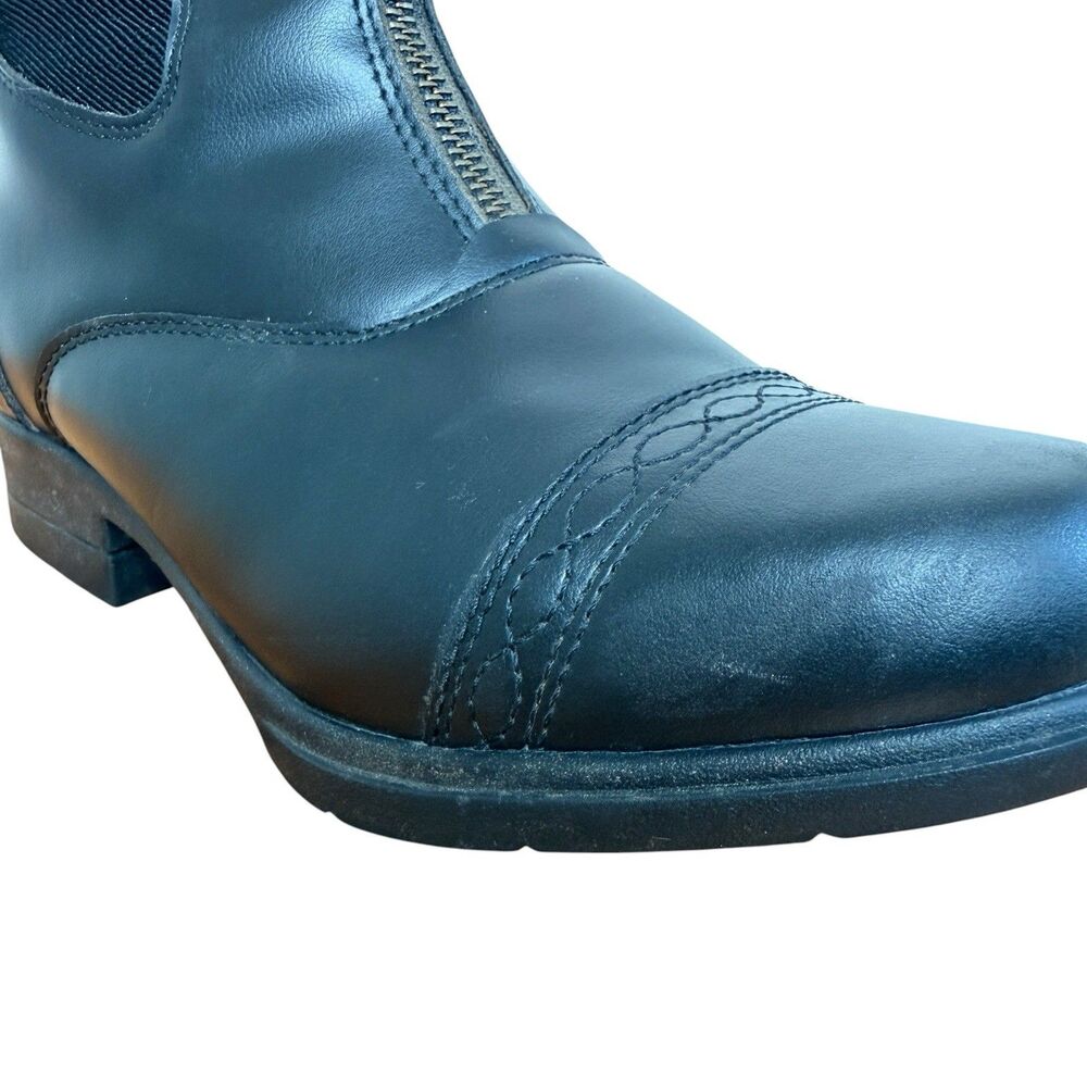 Moretta Clio Paddock Boots Women’s 5 Black Front Zip Equestrian Riding Chelsea - Picture 11 of 16